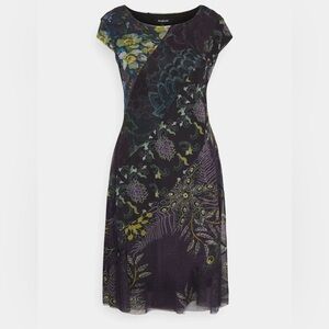 Desigual Houston short dress size xs Black A-Line Flutter Sleeve Dress